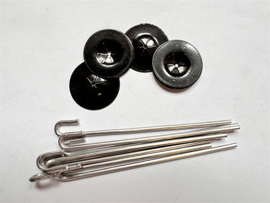Aluminium Phosphating 38mm Hook Solar Panel Weld Mesh Fasteners Untuk Pigeon Proofing