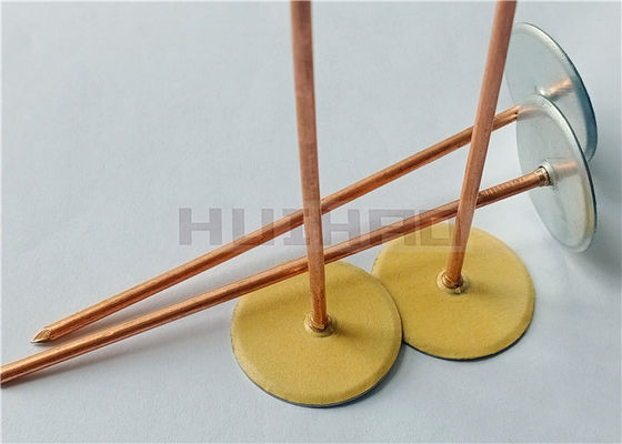 12 Gauge Capacitor Discharge Cup Head Weld Pins Dengan Mesin Cuci Isolasi Kertas