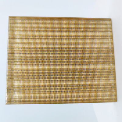 Partisi Ruang Kaca Laminasi Mesh Logam Mewah PVB