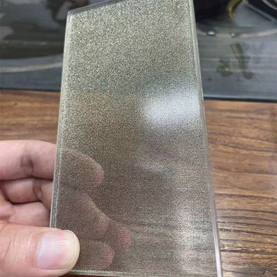 Kustom PVB Film Anti Fire Safety Fabric Kaca Laminated Dengan Copper Wire Mesh