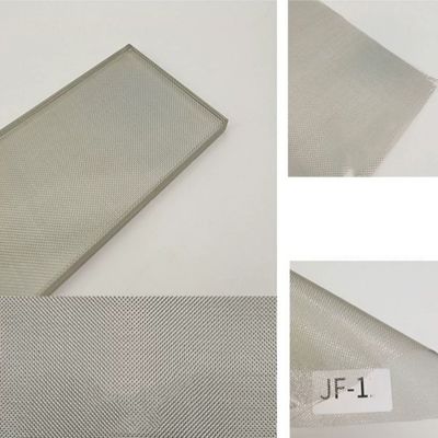 Perancangan Interior Kaca Arsitektur Laminasi Jala Warna Perak