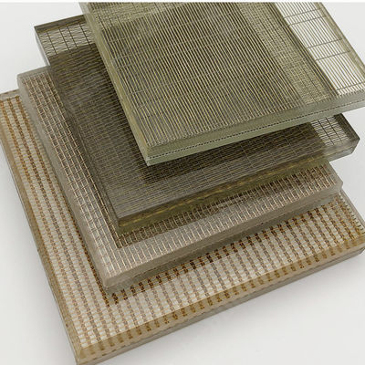 Kaca Laminasi Kain Seni Dekorasi Dengan Interlayer Mesh