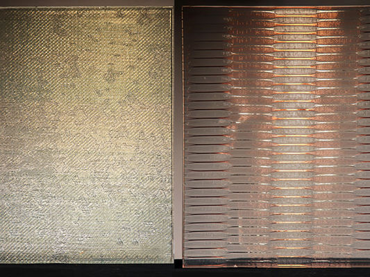 Pintu Geser Kaca Laminasi Kain Kawat Elegan 13 Mm