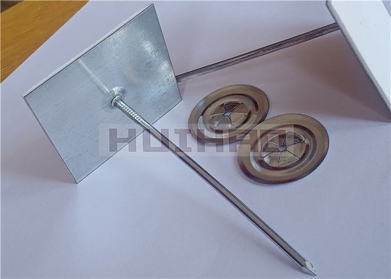 Galvanized Steel Self Adhesive Isolation Hangers 12 Gauge Untuk Rockwool Isolation Attachment