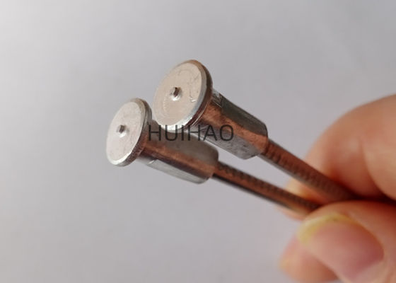 3 x 75mm Bi-metallic CD Weld Blunt Headed Pins Dengan Base Aluminium