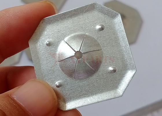 32mm Square Isolation Speed Clips Galvanized Steel Untuk Industri Isolasi Komersial