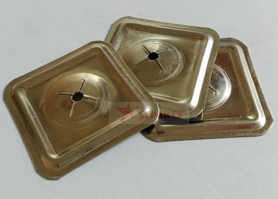 38mm Metal Self Locking Washers Square Type Untuk Insulation Pins