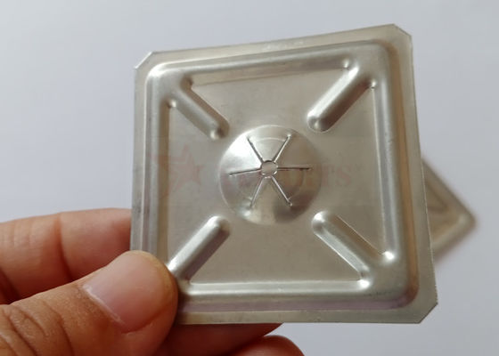 Baja tahan karat 50mm Isolasi Mengunci Sendiri Mesin Cuci Square Beveled