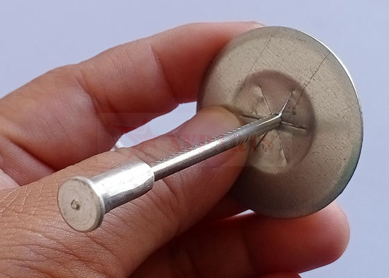 M3x65mm Bi-Metallic Capacitor Discharge CD Weld Pins Dengan Aluminium Flange Untuk Isolasi Laut