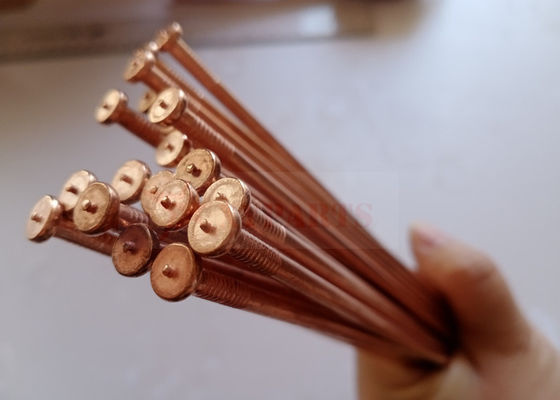 Baja Karbon Rendah 4mm Pin Las CD Tembaga Dilapisi Untuk Lembaran Logam