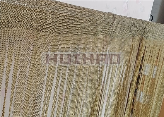 0.53x3.81mm Stainless Steel Las Chainmail Mesh Tirai Untuk Kamar Divider Screen