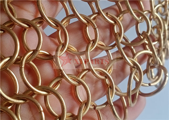 Desain Dan Pembuatan Tirai Jaring Logam Dengan Cincin Stainless Steel