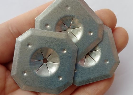 32mm Galvanized Steel Square Self Locking Washer Untuk Isolasi Pin