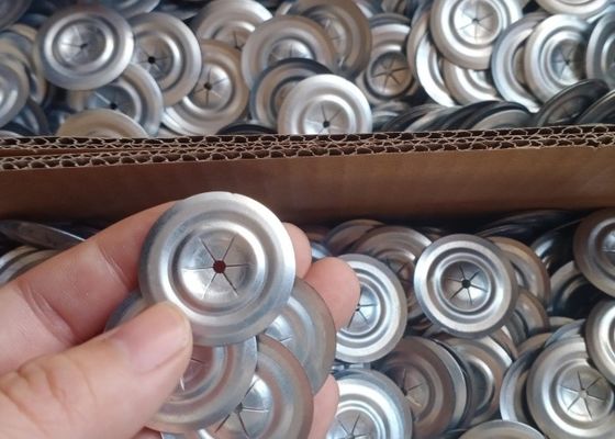 30mm Galvanized Steel Round Insulation Washer Dengan Bevel Edge