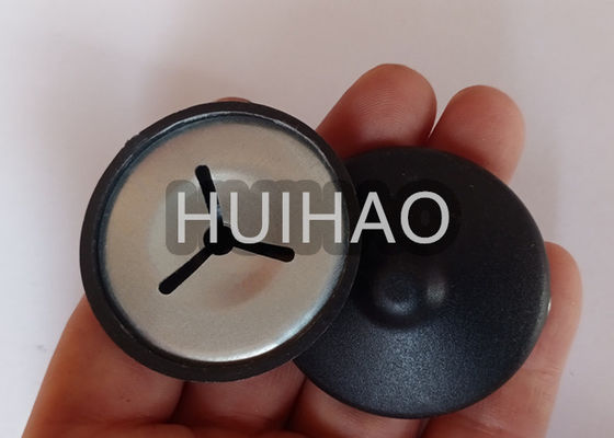Putih / Hitam Warna Isolasi PE Dome Caps Dengan 3 Slots Washer