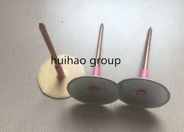Bagian Sistem HVAC Kecepatan Beveled Cupped Head Steel Pins, Cupped Head Weld Pins Untuk Peralatan Ketahanan Pengelasan Otomatis