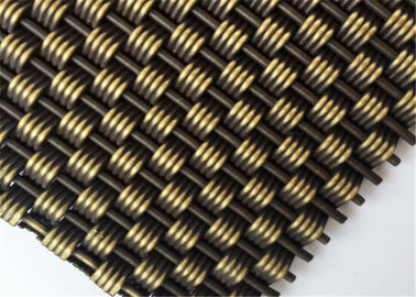 Achitectural Wire mesh Untuk Partisi, Antique Brass Steel Wire Mesh untuk Elevator
