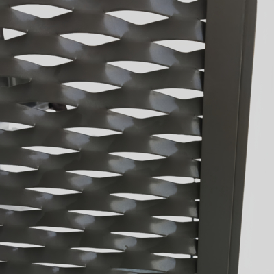 PVDF Coated Hook Up Frame Expanded Metal Mesh Untuk Panel Dinding Curtan Eksternal