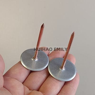 2.7x50mm Copper Coated Cup Head Insulation Weld Pins With Retaining Washer