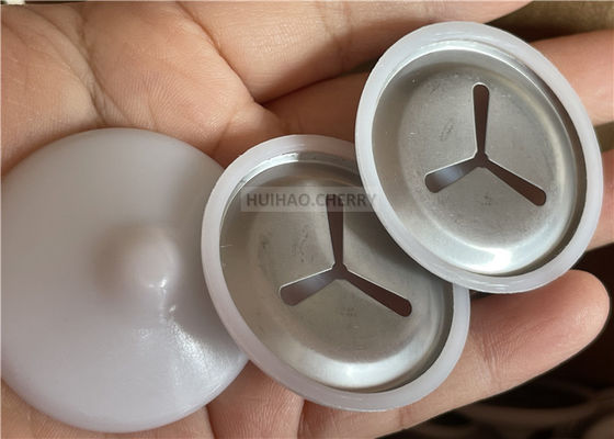 Klip Peredam Suara Baja Tahan Karat Grade 304 Dengan Polikaps Putih 38mm Dipasang Pada Pin Las CD