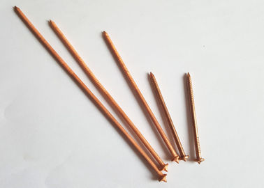 2.7mm x 63.5mm Tembaga Disepuh CD Stud Welding Pins Dengan Dome Cap Washer untuk Kapal