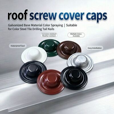 Galvalume Steel 35mm Roof Screw Cover Caps Dalam Roofing Screw Waterproof Bergelombang