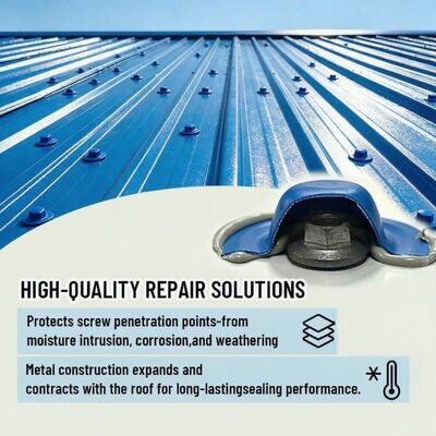 35mm Waterproof Metal Roof Screw Cap Cover Warna-warni Lembar Atap Bergelombang