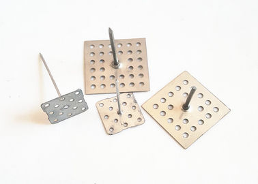 50mm dasar Mild Steel Insulation anchor Pins Untuk Memperkuat Kain Kedap Suara