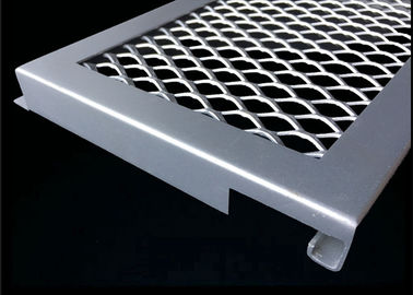 Aluminium Expanded Metal Mesh Untuk Cladding, Bingkai Expanded Metal Screen Facade
