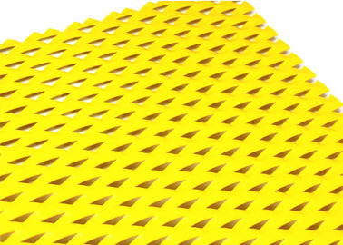 PVDF Selesai Warna Emas Aluminium Expanded Wall Mesh Cladding 1200MMX3000MM