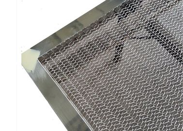 Spiral Weave Mesh Type Shopping Mall Panel Plafon Dengan Menginstal Bagian 950x4880mm