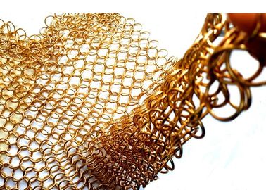 1.2X10MM Fireplace Mesh Curtain, Metal Mesh Curtain Panel Untuk Space Divider