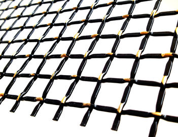 Dikunci jenis berkerut Stainless Steel Arsitektur Wire Mesh Untuk Desain Furniture