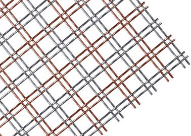 Kuningan antik tenunan arsitektur kain Mesh logam dengan kawat baja Stainless Steel