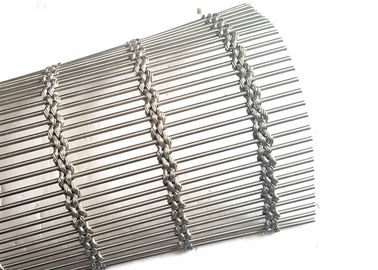 Rolling Shutters Arsitektur Wire Mesh dengan Steel Rod dan Wire Rope Wire