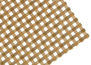 Dinding Partisi Arsitektur Woven Wire Daging Mesh Stainless Steel Diameter Datar