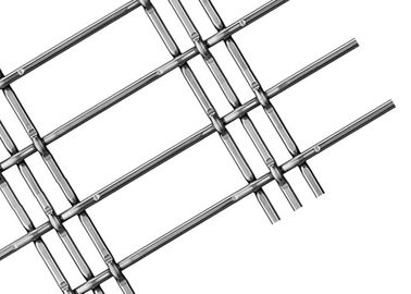 Layar Kustom Weade Fleksibel Metal Weave Dengan Stainless Steel Flat / Round Wire