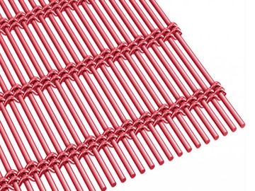 Fluorine Carbon Gold Color Decorative Metal Mesh Divider Untuk Partisi Layar