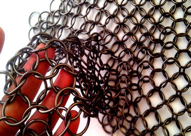 1.2mm Dia10mm OD Dekoratif dilingkari Logam Ring Mesh Untuk Cover Lampu Dengan Custom made