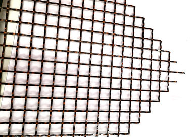 Kain Tenun Hitam Antik Logam, Anyaman Mesh Stainless Steel Dengan Pola Kotak