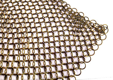 Stainless Steel Ring Mesh Tirai 1.2MM X10MM Digunakan Perawatan Window, Backdrops