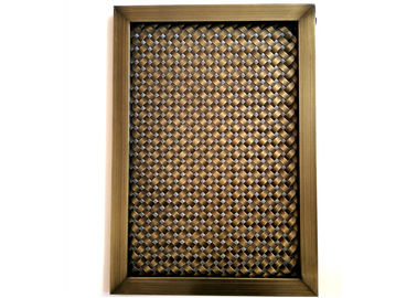 Bingkai Desain Arsitektur Wire Mesh Dengan Finshed Berlapis Tembaga Antik