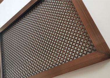 Permukaan Finish Arsitektur Wire Mesh, Wire Mesh kaku untuk kabinet