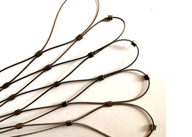 2MM Dia Fleksibel Stainless Steel Rope Safety Net Untuk Slope Fall Protection