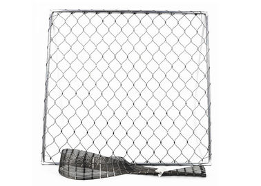 Railing Stainless Steel Rope Mesh Untuk Jembatan, Tangga Pagar Mesh Di Kabel SS