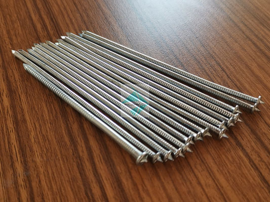 2.7X75MM Aluminium CD Weld Pins Dengan Kepala Datar, 10Ga X 110mm CD Stud Welding Nails Dengan Self Locking Washer