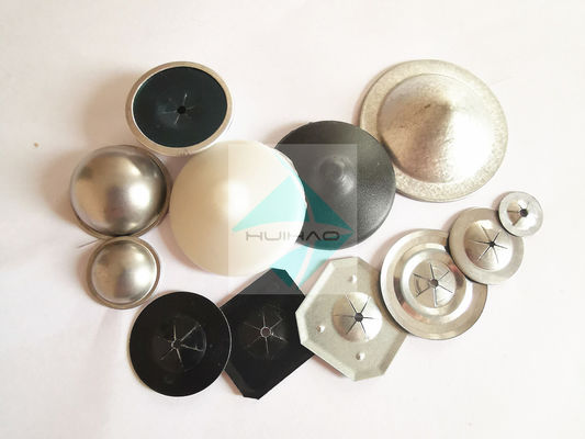 7/8 "Stainless Steel Dome Cap Washers, Washer Pin Weld CD Untuk Pin 12Ga 14Ga