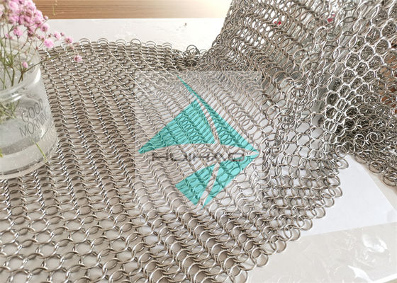 ISO Stainless Steel Mesh Cincin Logam Untuk Jendela Dekorasi Hotel Tirai