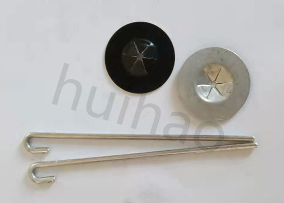 Aluminium J Hook 95mm Pin Solar Panel Clips Bird Guard Dengan Self Locking Washer