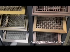 Tembok Pisah Arsitektur Woven Wire Meat Mesh Stainless Steel Flat Diameter